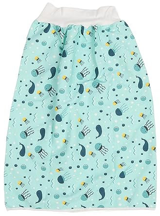 Windelrock für Erwachsene, Tragbar, Waschbar, Wiederverwendbar, Inkontinenzmatte aus Baumwollstoff, Bettpolster mit Elastischem Bund für Inkontinenz bei älteren Menschen (L)