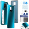 RongZy Tapa de Batería para Xiaomi Redmi Note 9s Bateria Carcasa para Xiaomi Redmi Note 9 Pro Cubierta Posterior Panel Trasero con Herramientas(Aurora Azul con Lente de Cámara)