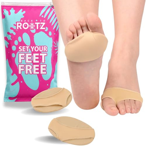 ROOTZ | Cuscinetti Metatarsali Donna e Uomo (1 Paio) | Solette Metatarso in Gel e Tessuto per Dolore da Metatarsalgia e Neuroma di Morton | Taglia L (40-45)