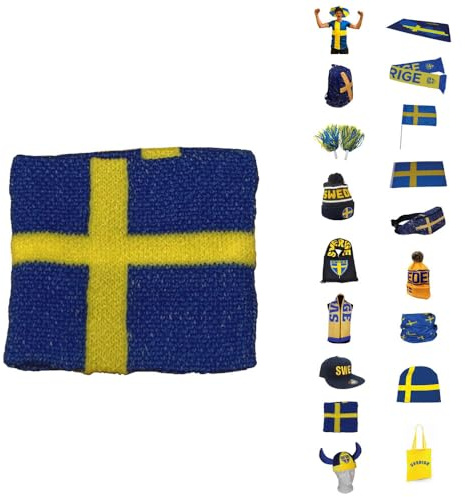 Sverige Barnarmband – Armband med svensk flagga för barn/juniorer – Sport- och supporteraccessoar för landslaget