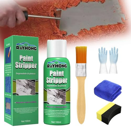 Rayhong Paint Stripper, Ray Hong Paint Stripper, Rayhong Efficient Automotive Paint Stripper, Paint Remover for Metal, Wall Graffiti Correction Removal, for Metal and Wood (1pcs)