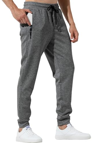 Casey Kevin Pantalones Deportivos Trekking Hombre Running Jogger Chandal con Bolsillos Cremallera