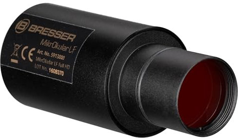 Bresser Full-HD-Mikroskopkamera mit Reduzieroptik, USB-C, 1920x1080, inkl. Adapterringe und Windows-Software mit Messfunktion
