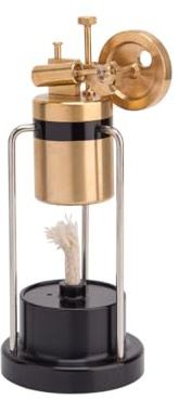 TechnixLabz Mini modelo de motor de vapor, retro tripatas, máquina oscilante monocillosa, regalo educativo MINT para coleccionistas