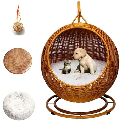 Balançoire suspendue pour chats et chiens, fournitures d'intérieur confortables, solution peu encombrante pour petits animaux de compagnie