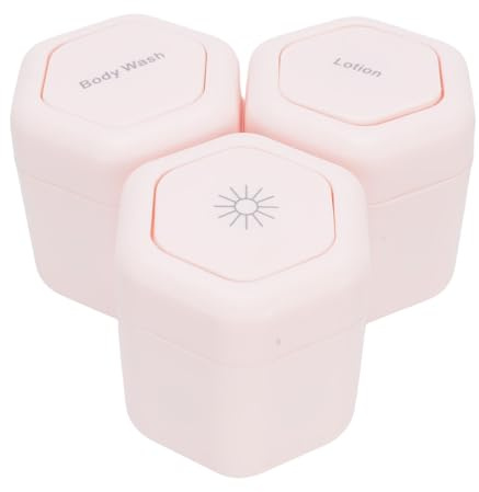 TOPINCN 3 Tarros de Viaje, Contenedores Magnéticos a Prueba de Fugas, Reutilizables para Gimnasio, Caja de Vacaciones Portátil con Boca Ancha para Gel de Baño, Loción, Cosméticos