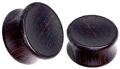BWDHJLEY Plug Oreja Madera Esparcidor Orejas Negro Madera Hombre Mujer Túnel 2 Piezas