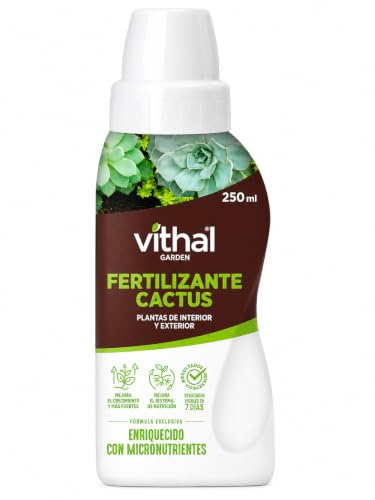 Fertilizante Cactus y Suculentas 250 ml | Abono Líquido NPK 4-5-7 con Micronutrientes | MUY EFICAZ Interior y Exterior | Fortalece Raíces y Floración | Resultados en 7 Días | Nexum Market