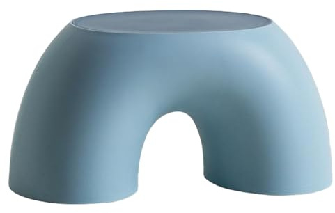 VGEBY Barnpall Ergonomisk och Halkbeständig Barnfotpall för Badrum i Livfulla Färger - Plastdesign (Blå)