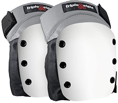 Triple Eight Unisex – Erwachsene Street Knieschoner, Schwarz/Weiãÿ, M