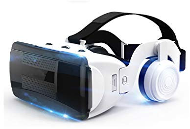 SMSOM VR Lunettes 3D lunettes de lunettes HAUTE DÉFINITION Casque de réalité virtuelle compatible avec iOS & Android Phone Eye Protégée Double Distance réglable et confortable pour les téléphones 4.7-