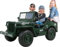 Actionbikes Motors Kinder Elektroauto Jeep UTV Willys | 2.4 Ghz Fernbedienung - 12 Volt 14 Ah Batterie - 4 x 12 Volt 45 Watt Motoren - Elektro Auto für Kinder ab 3 Jahre (Grün)