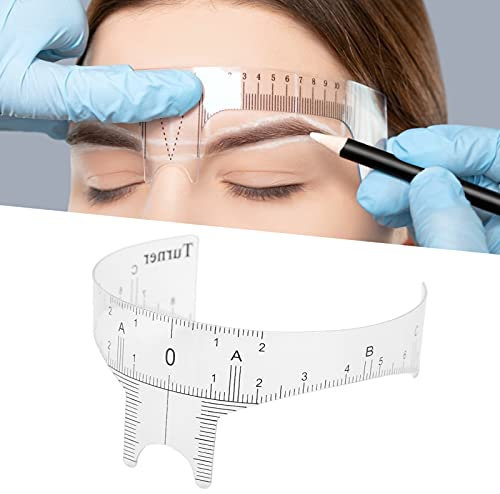Augenbrauen Lineal, Tragbares Kunststoff Microblading Lineal Augenbrauen Schablone Augenbrauenschablone Augenbrauen-Messwerkzeug für Make-up (Nasensteglineal B)