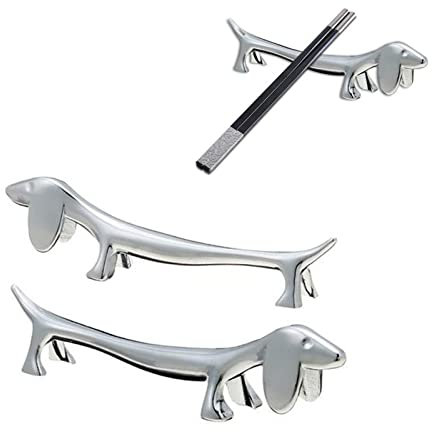 12 STÜCKE Besteckhalter Für Tisch, Kleiner Hund Form Besteckhalter Für Messer Gabel Löffel, Messerbänkchen Edelstahl Gabel Stand Löffel Geschirr Rack Halter Utensil Besteck nd