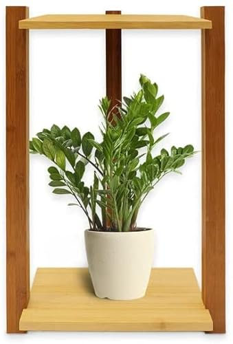 KARAT Medina Étagère en Bambou 60 x 28 x 22,5 cm - Étagère à Fleurs - Banc de Fleurs - Étagère en Bambou - Échelle