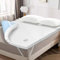 VividHues Mattress Topper Kingsize Bed - Dual-layer Memory Foam Mattress Toppers with Breathable Microfibre Cover & Elasticated Corner Straps for Back Pain Relief (150x200cm, 5cm)