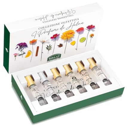 Helan - Collezione Olfattiva nr.2 con 6 Profumi in Fiale da 10 ml, Kit Profumo Uomo e Donna in Fragranze da Scoprire, Set Percorso Olfattivo per Idee Regalo Donna e Uomo Made in Italy