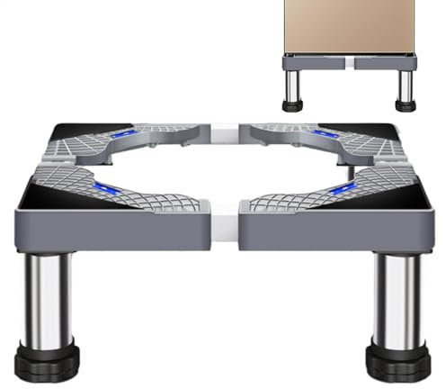 Washing Machine Stand - Stand with Drawer | Heavy Duty Base with 4 Sturdy Feet for Washing Machine and Tumble Dryer, Solid Structure for Household Appliances, Game Game