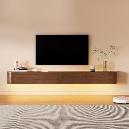 FGNIXLN Meuble TV,Largeur 200 cm,Lowboard TV,Meuble TV Suspendu,Meuble Salon,Style Moderne