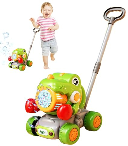 Cortacésped De Burbujas,Máquina Sopladora De Burbujas Al Aire Libre - Juego De Dinosaurio Soplador para Niños De 3 Años En Interiores Y Exteriores para Niña Y Niño