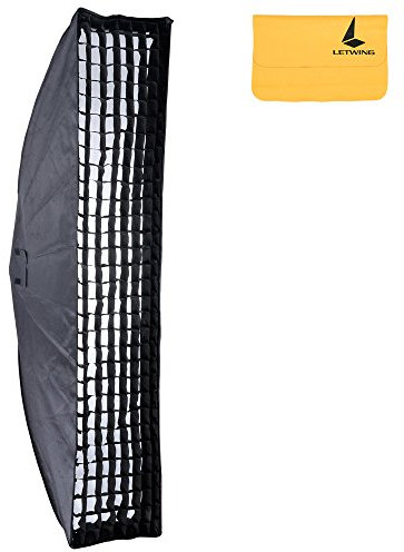 Godox 35 x 160 cm Grid Honeycomb Softbox Bowens Monte para Estudio Strobe Flash Lampara + Letwing Paño (SB-FW 160x35)