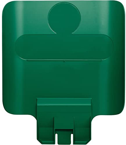 RUBBERMAID Back Billboard for Slim Jim Recycling Station Green