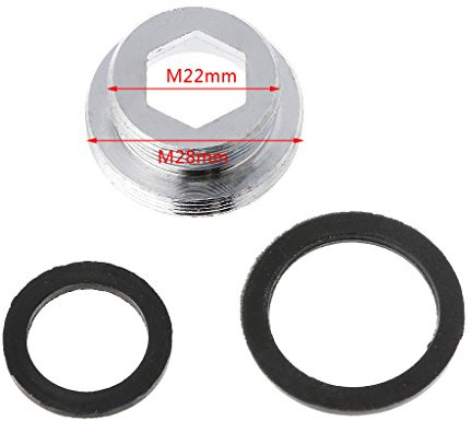 2 set kran strålarkontakt metall utvändig gänga vattenbesparande adapter för kökskran 16/18/20/22/24/28/mm till 22 mm eller G1/2 till 22 mm