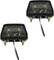 2 Luci targa, Illuminazione Targa, Lampadina Alogena, Nera, per Rimorchio, Camion, Auto, Roulotte, Camper, 12 V, marchio E11