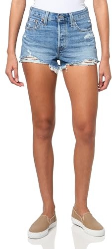 Levi's Women's 501 Original Shorts (Also Available in Plus), (New) Blow Big Horns, 34