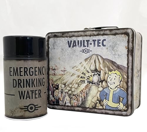 Fallout Weathered Vault-Tec Lunchlåda och flaska
