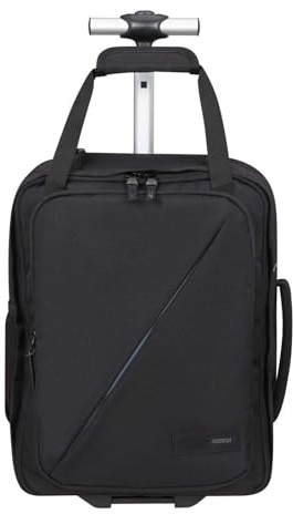 American Tourister Take2Cabin - Ryanair/Wizz Air/Vueling Cabin Bag 40 x 30 x 20 cm, 24.5 L, 1.50 kg, Backpack on Wheels, Hand Luggage, Airplane Backpack MS Underseat, Black