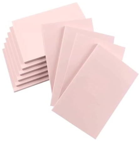 Mjuka stämpelblock för gravyr, Gummi Stämpel Carving Block Rosa 10 stycken for linoleum utskrift