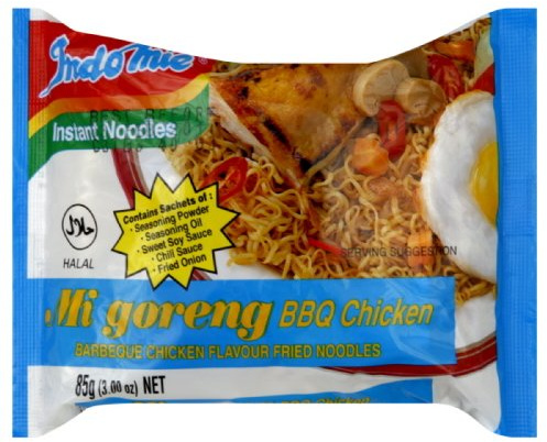 Indomie BBQ Chicken, 3-Ounce (Pack of 30)