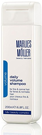 Marlies Möller Daily Volume Shampoo 200 ml – Haarshampoo für mehr Volumen –– Für mehr Haardichte – geeignet für sensible Kopfhaut - Mit Baumwoll-Extrakt – Für feines & normales Haar