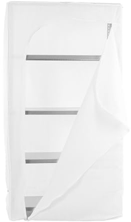 SimonRack Schutzhülle für Regale, 200x100x50 cm, Reißverschluss, Weiss