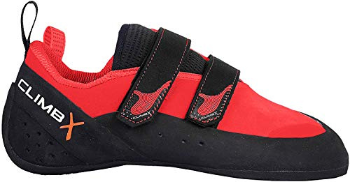 Climb X Rave Strap Climbing Shoe 2019 Red Size: 7 UK