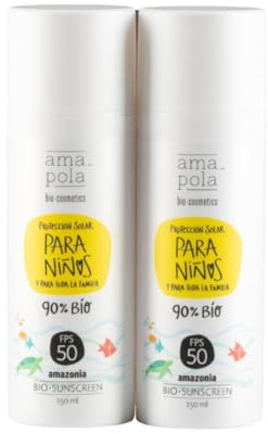 Amapola Biocosmetics Mineralische Sonnencreme für Babys SPF 50 - Natürlicher Sonnenschutz für Kinder und Neugeborene