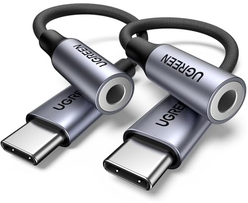 UGREEN USB C to 3.5mm Jack 2Pack DAC Hi-Fi Stereo Audio Type C Aux Headphone Adapter Compatible with iPhone 17 Pro Max/16/15 Galaxy S25 Ultra S24 S23 A55 A56 2025 iPad Air/Pro/Mini Pixel 10/9 (Silver)