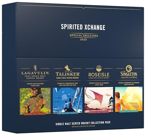 SPIRITED XCHANGE Geschenkset – Special Releases 2023, Single Malt Scotch Whisky, limitierte Edition