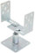 TRIBECCO U-Pfostenträger zum Aufdübeln höhenverstellbar M20 60-90 mm breitenverstellbar 70-160 mm U-Pfostenschuh feuerverzinkter Stahl U-Betonanker für Vierkant-Holzpfosten