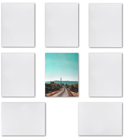 MR.R Confezione da 8 pezzi di piastrelle in ceramica bianca lucida per stampa a sublimazione, 15 x 20 cm, cornice portafoto personalizzata, per matrimoni, compleanni, decorazioni (15 x 20 cm)