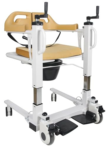 Patient Lift Transfer Chair for Home, 4 in 1 Portable Transfer Chair for Senior Adults, Bed to Toilet Transfer Lift, Ships from USA - Weight Capacity 290 lb - Easy to Use