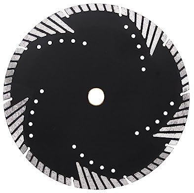 BDAYEK Disques de Coupe Disques de Coupe, 1 Lame de scie diamantée Turbo pressée à Chaud de 180 mm avec Dents de Protection obliques, Disque de Coupe diamanté de 7 Pouces for Pierre et béton