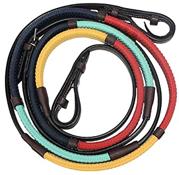 Kincade - Riendas de colores para principiantes (122 cm) (Negro/Multi)