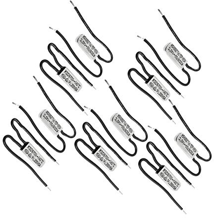 Aexit KSD9700 140 Thermostats & Accessories Celsius Bimetal Head Temperature Switch Thermostat NC Accessories 10 Pcs