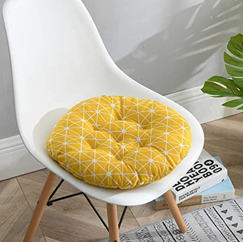 homeyuser Gepolstertes Sitzkissen für Stuhl, Polsterkissen, rund, für Esszimmer, Garten, Küche, Büro, 40 cm, 2 Stück