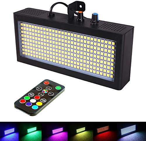 270Led Luz Estroboscopica Discoteca con Mando, Luces Estroboscópicas Discoteca Luz Flash Discoteca Estroboscopio Color para Fiestas, Flash de Discoteca Ritmo de Musica Luz Stroboscope Activada Sonido