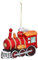 MAGIC Christbaumschmuck Weihnachtskugeln Figuren Glas mundgeblasen Weihnachtskugeln Weihnachtsschmuck Baumkugeln Baumschmuck,Lokomotive, Glas, 14 cm, Serie Merry Red