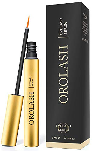 Siero Ciglia Allungante e Volumizzante OROLASH 3ML (3 mesi) | Ideale Per Infoltimento Ciglia e Sopracciglia | 100% EFFICACE