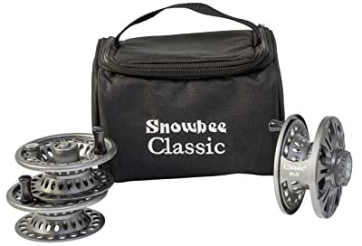 Snowbee Classic 2 Fliegenrollen-Kits #5/6, Spule – Spule + 2 Ersatzspulen und Koffer, ideal zum Angeln von Flüssen und kleinen Stillgewässern